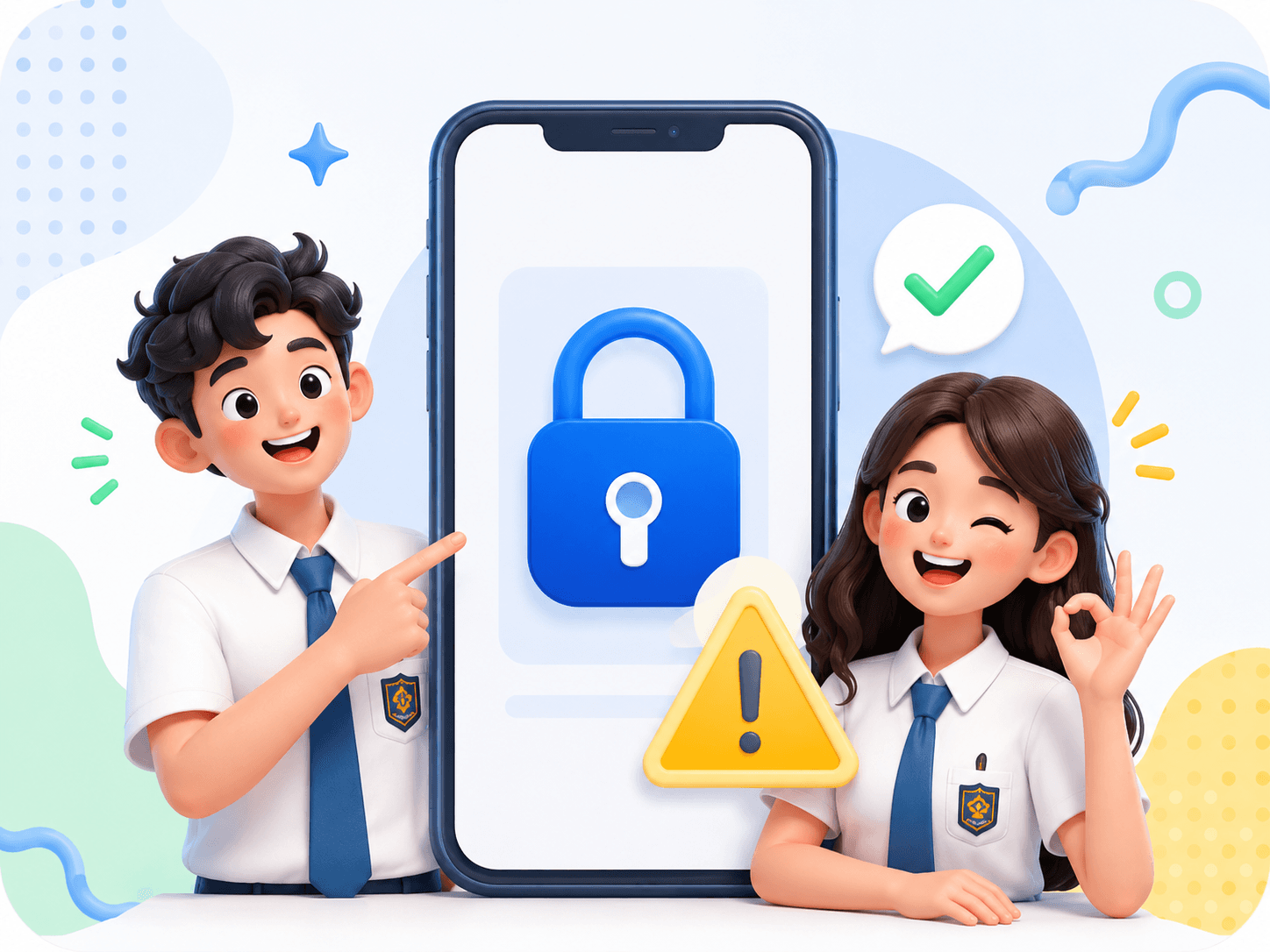 Ilustrasi siswa menggunakan ExamBro
